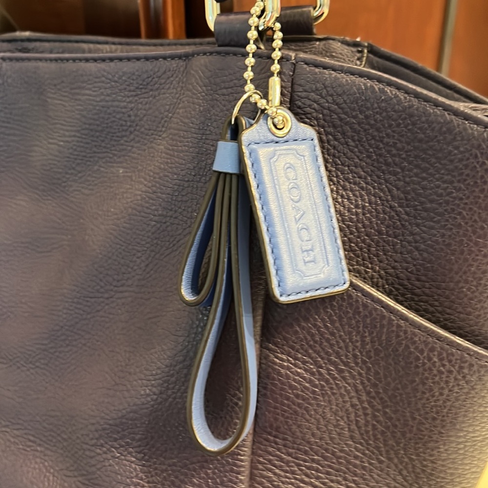 Coach Purple/blue tote - Picture 3 of 12